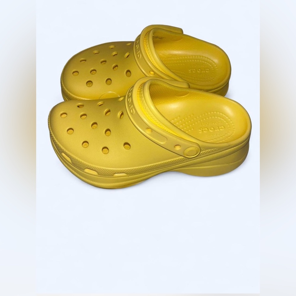 Sunshine yellow Bae Crocs